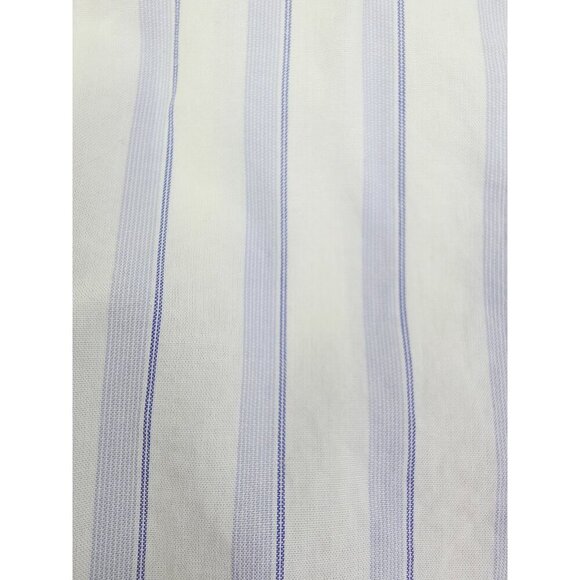 Bonobos Slim Fit Size Medium Mens White Blue Dtripe Button Down Cotton Shirt NWT - Picture 8 of 11